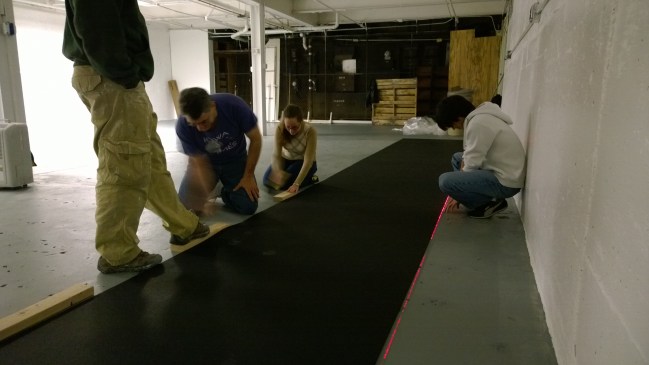 Getting the floor straight.