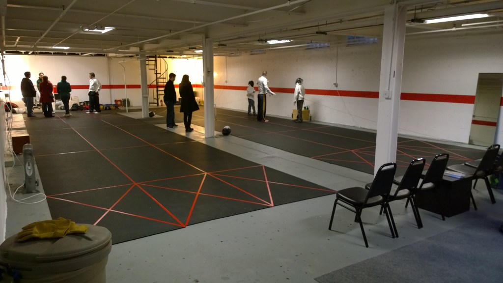 Fencing at the Open House on Saturday