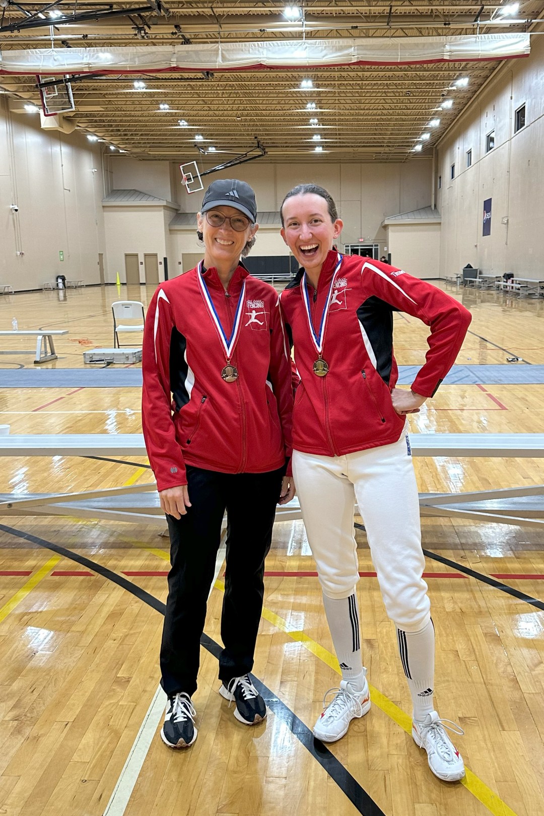 Cheryl and Sarah with their medals at the Midwest ROC